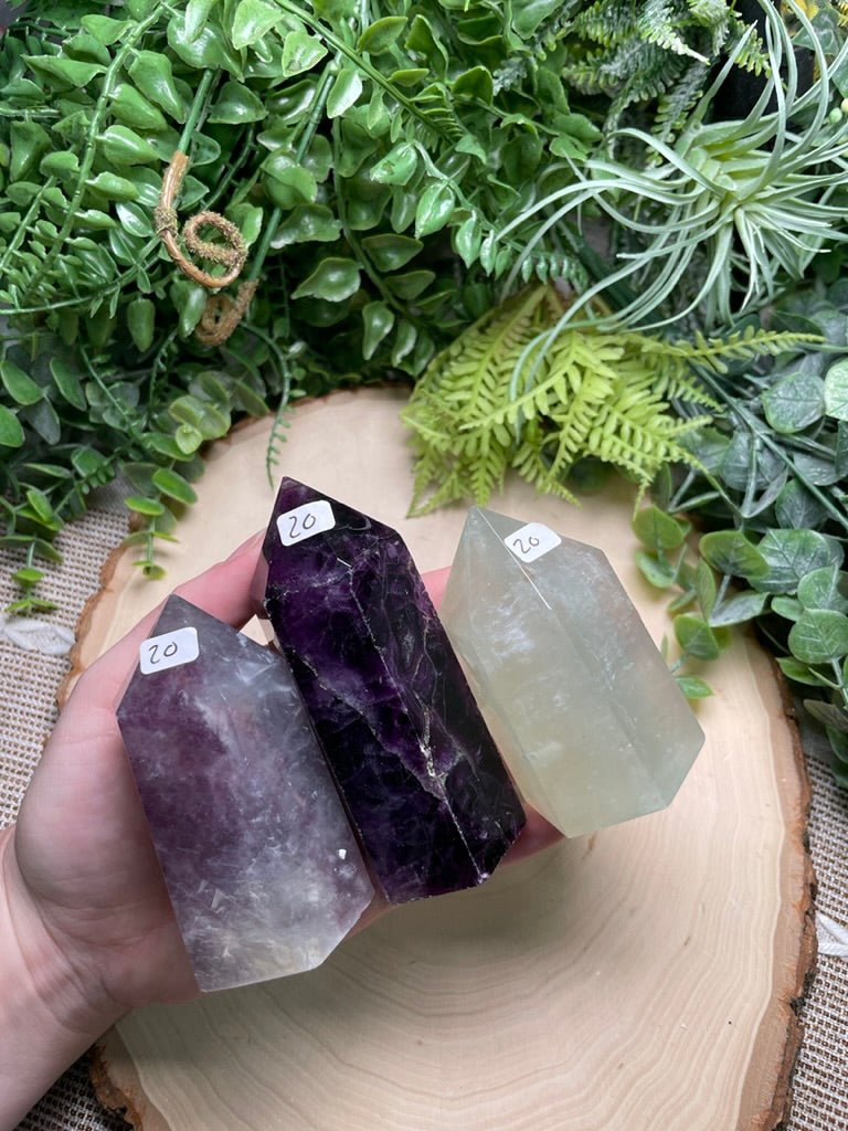 Fluorite Tower (may have minor scratches and chips) | Copper Ashes