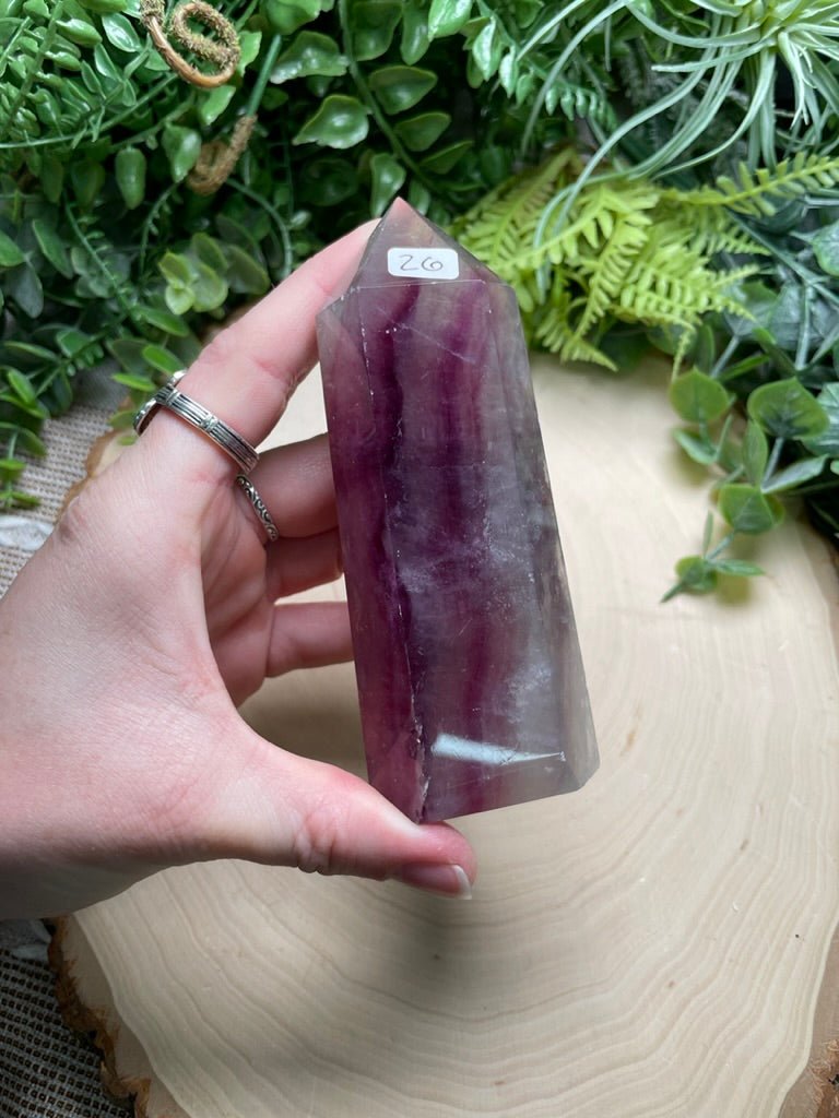 Fluorite Tower (may have minor scratches and chips) | Copper Ashes