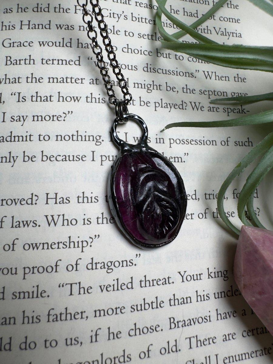 Fluorite Yoni Necklace | Copper Ashes