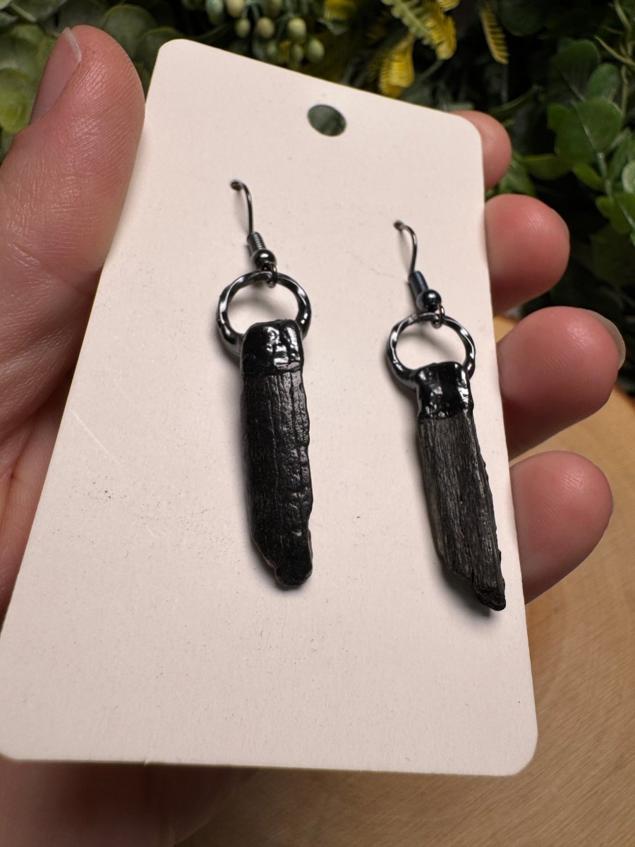 Fossilized Bone Earrings | Copper Ashes