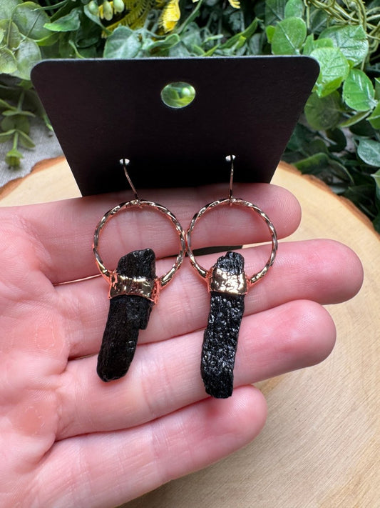 Fossilized Bone Earrings | Copper Ashes