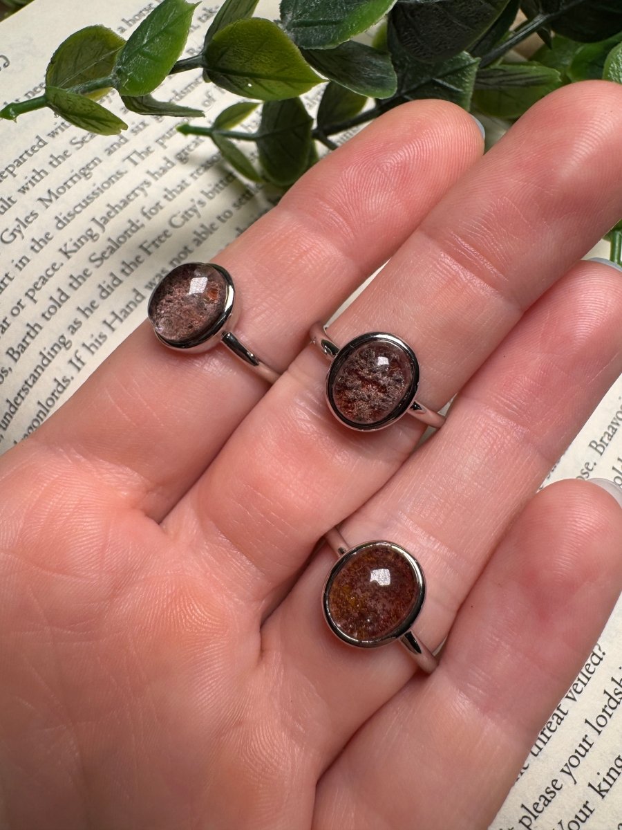 Garden Quartz Adjustable Ring | Copper Ashes