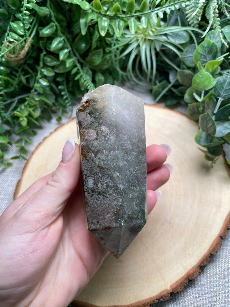 Garden Quartz Wand | Copper Ashes