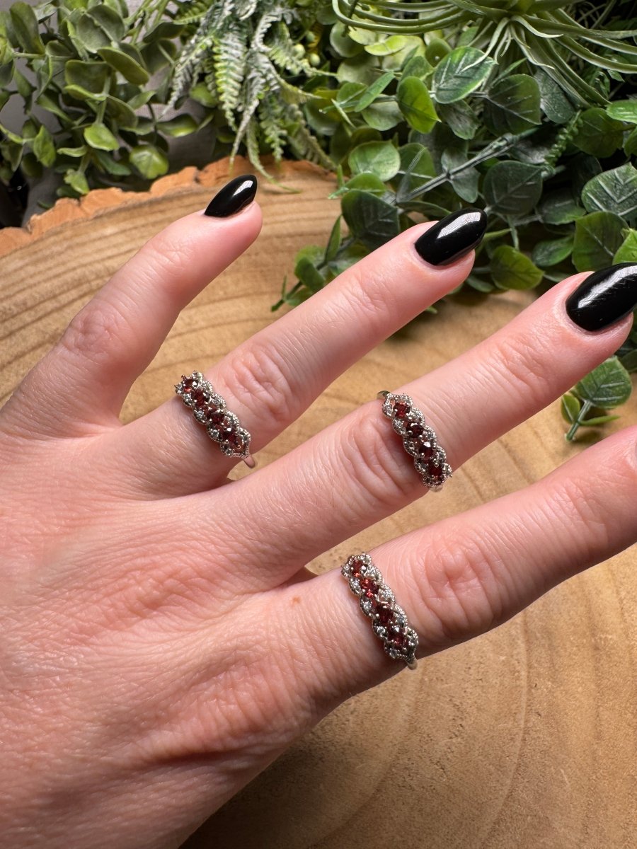 Garnet Ring Adjustable | Copper Ashes