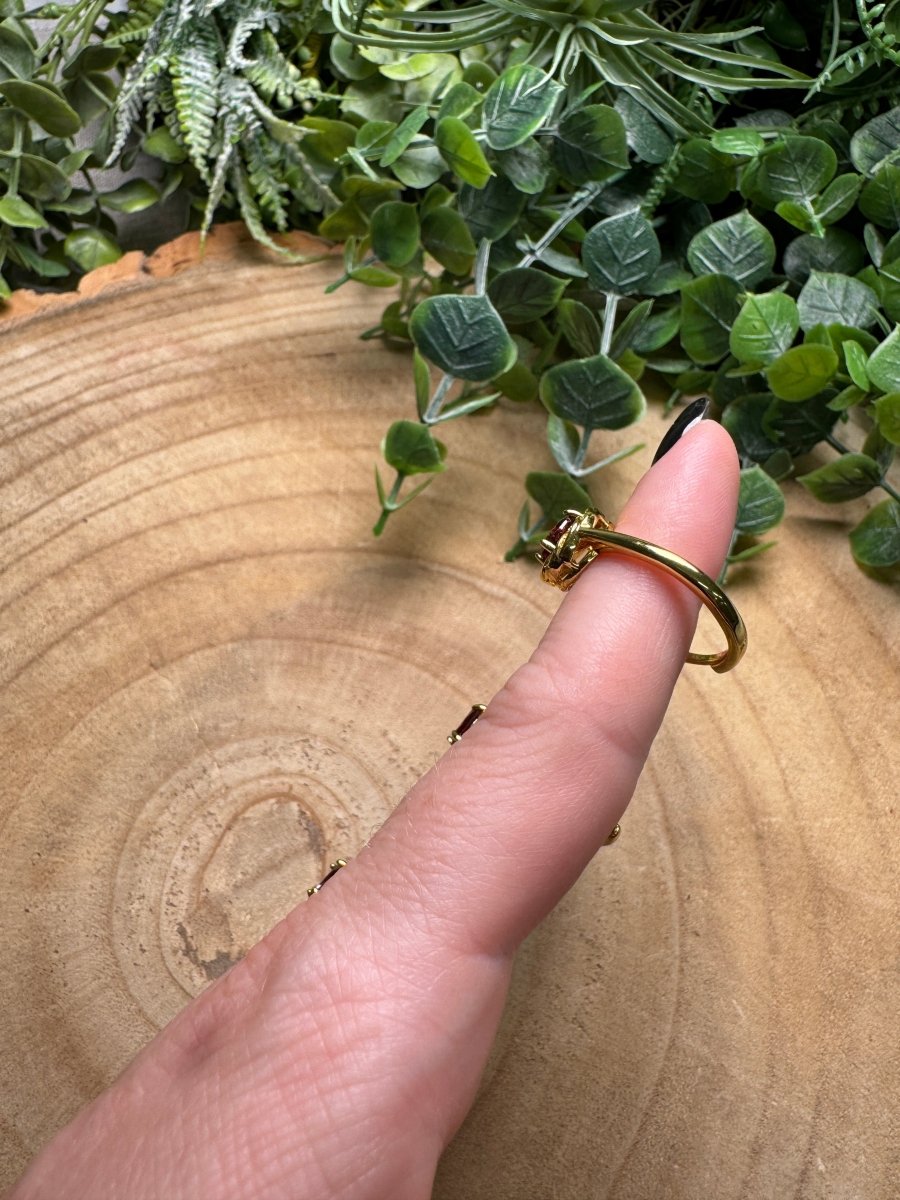 Garnet Ring Adjustable | Copper Ashes