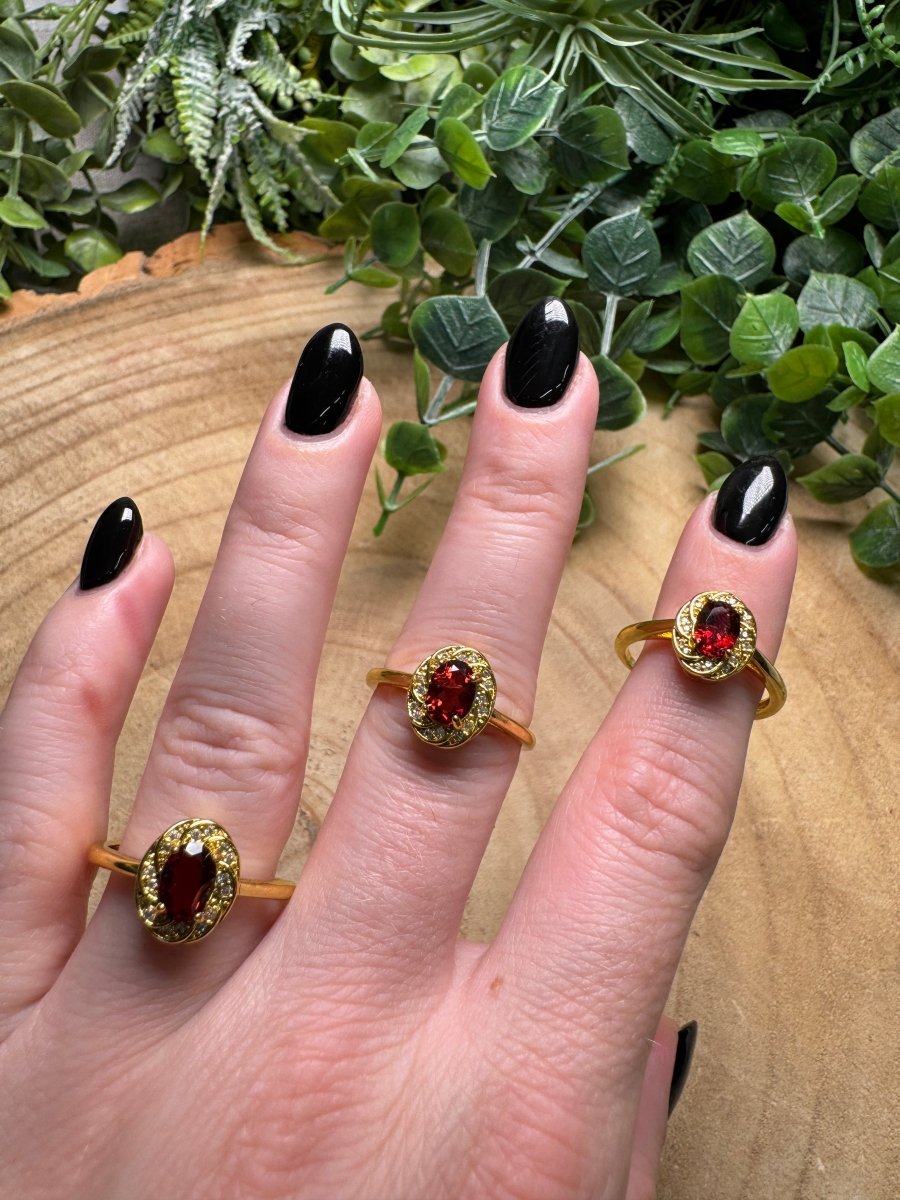 Garnet Ring Adjustable | Copper Ashes