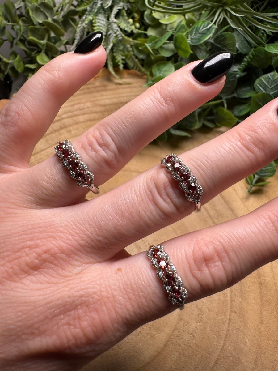 Garnet Ring Adjustable | Copper Ashes