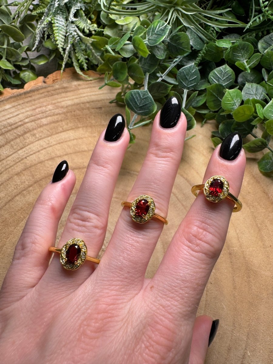 Garnet Ring Adjustable | Copper Ashes