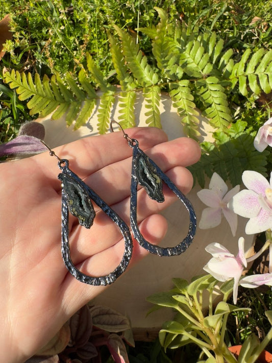 Geode Earrings | Copper Ashes