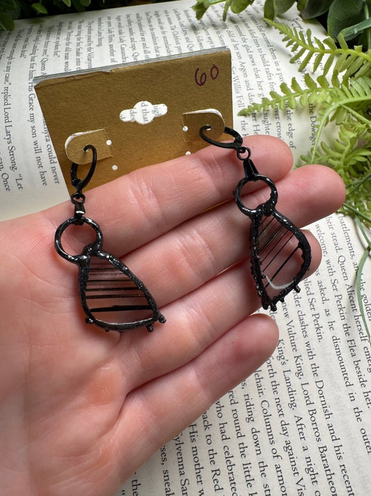 Glass Earrings | Copper Ashes