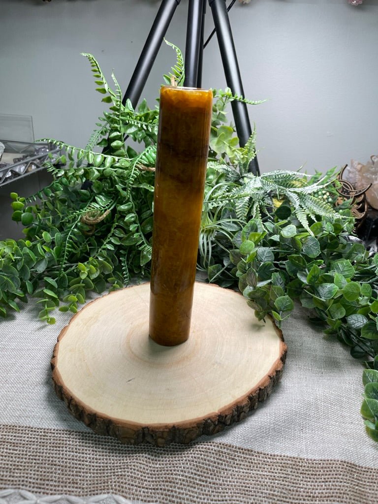 Golden Healer Quartz Cylinder | Copper Ashes