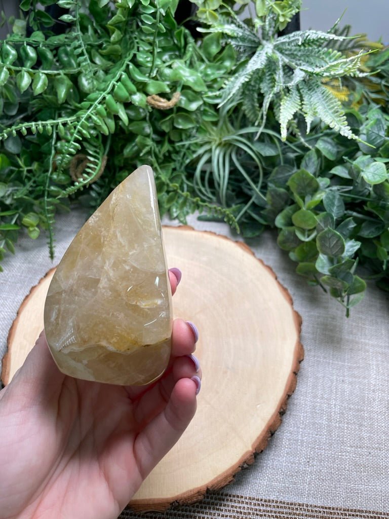 Golden Healer Quartz Flame | Copper Ashes