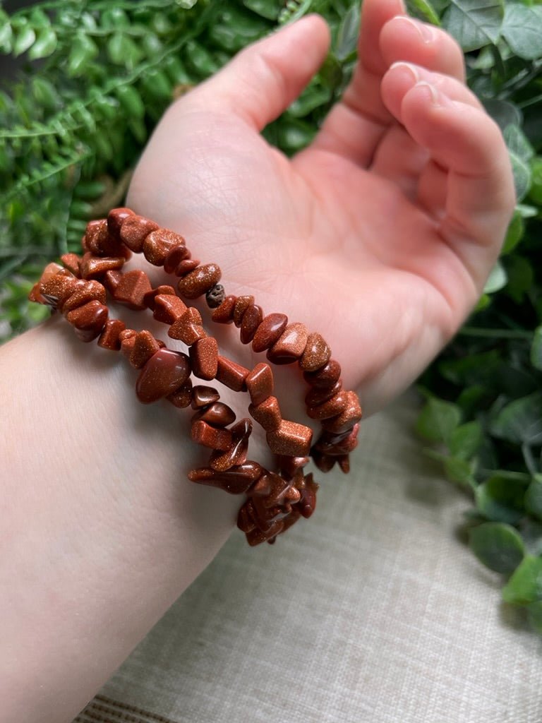 Goldstone Chip Bracelet | Copper Ashes