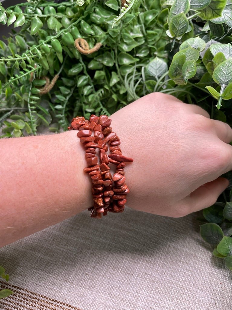 Goldstone Chip Bracelet | Copper Ashes