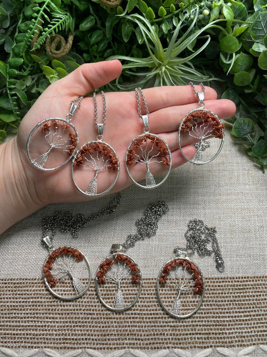 Goldstone Tree of Life Necklace | Copper Ashes