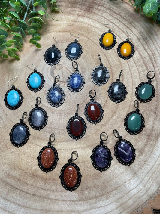 Gothic Style Crystal Earrings | Copper Ashes