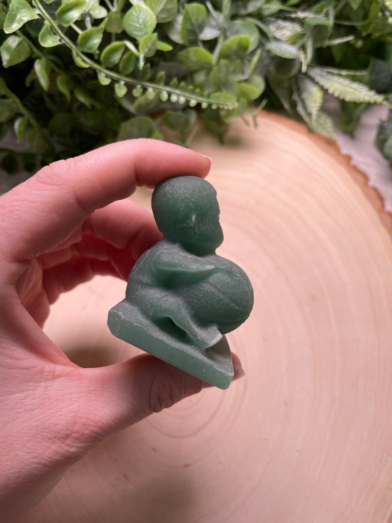 Green Aventurine Character with Basketball | Copper Ashes