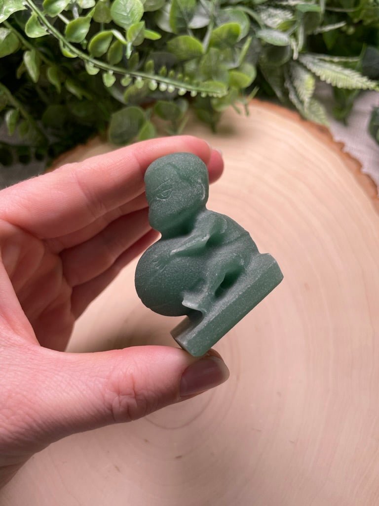Green Aventurine Character with Basketball | Copper Ashes