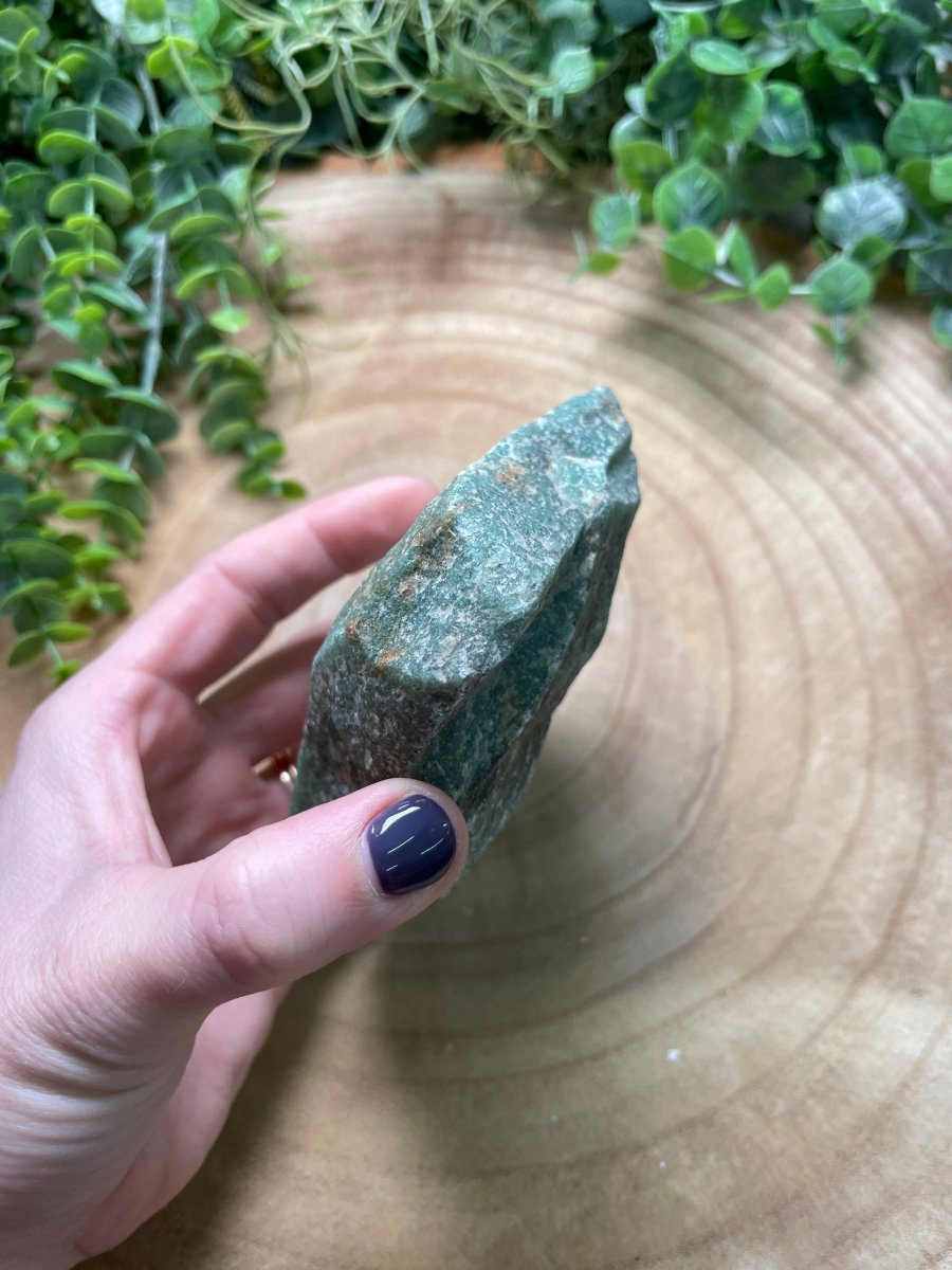 Green Aventurine Chunk | Copper Ashes
