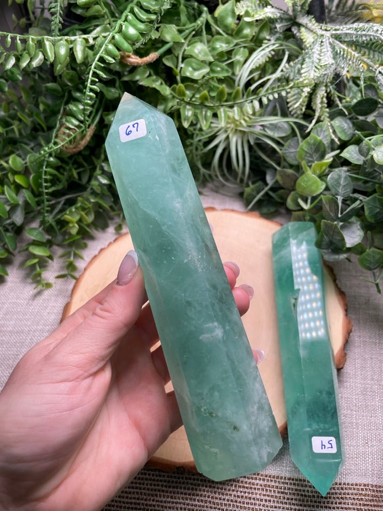 Green Fluorite Tower | Copper Ashes