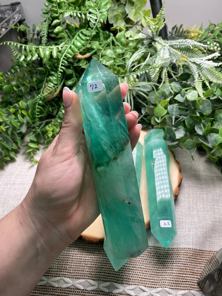 Green Fluorite Tower | Copper Ashes