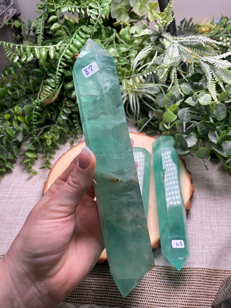 Green Fluorite Tower | Copper Ashes