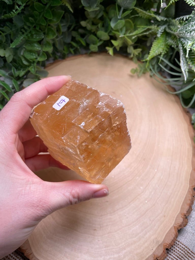Honey Calcite Cube | Copper Ashes