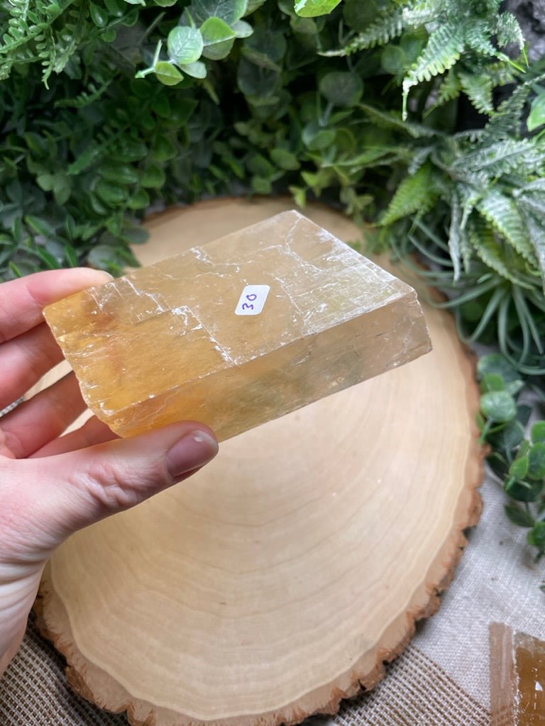 Honey Calcite Cube | Copper Ashes