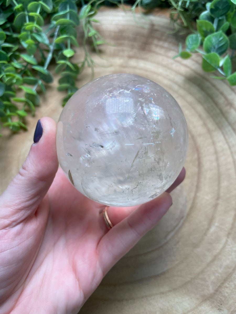 Honey Calcite Sphere | Copper Ashes