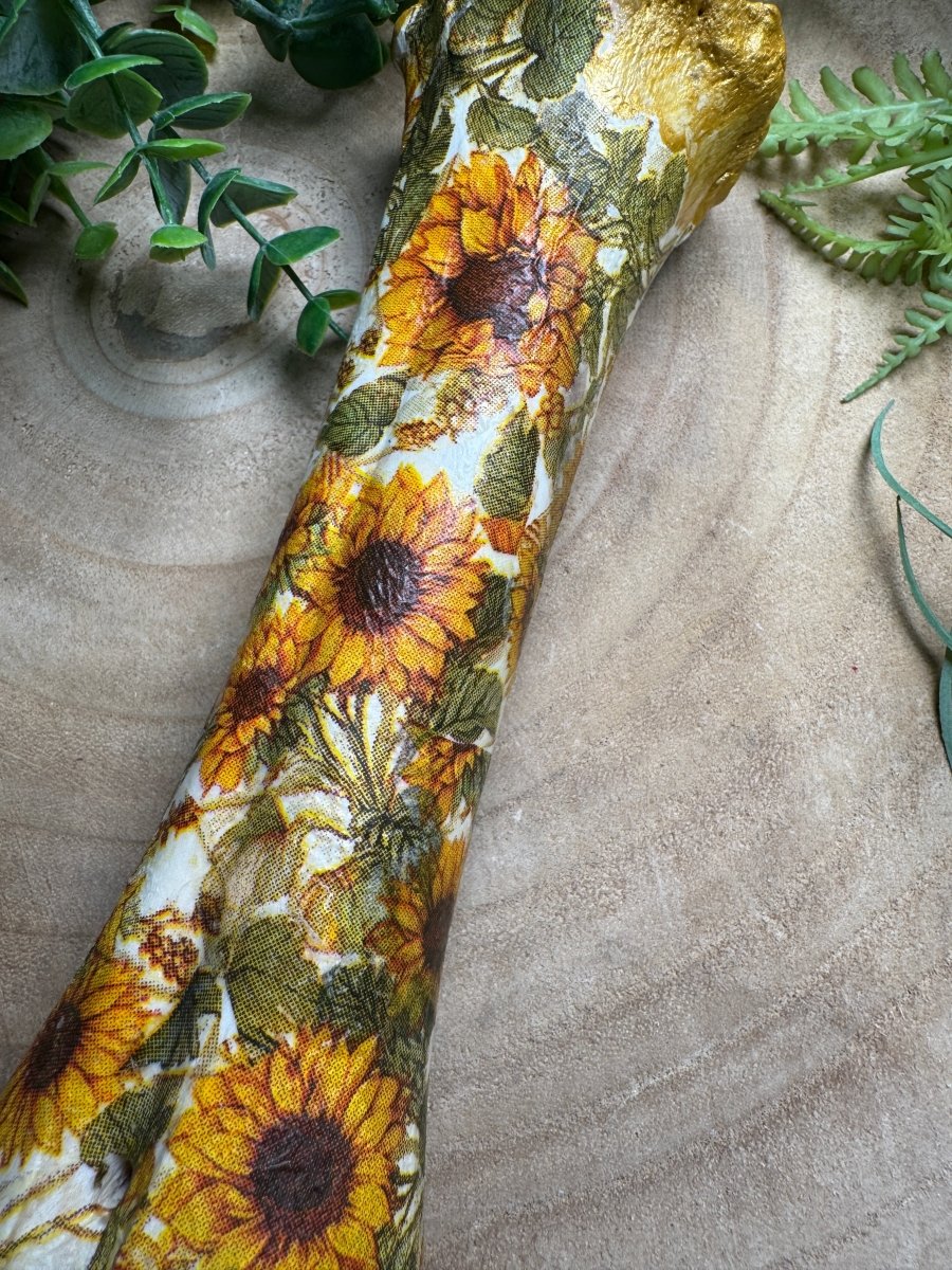 Horse Leg Bone- Hand Decorated | Copper Ashes