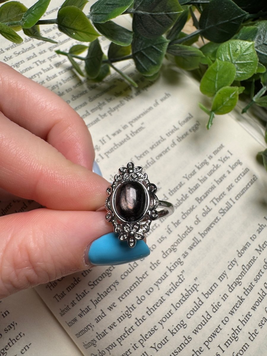 Hypersthene Adjustable Ring | Copper Ashes