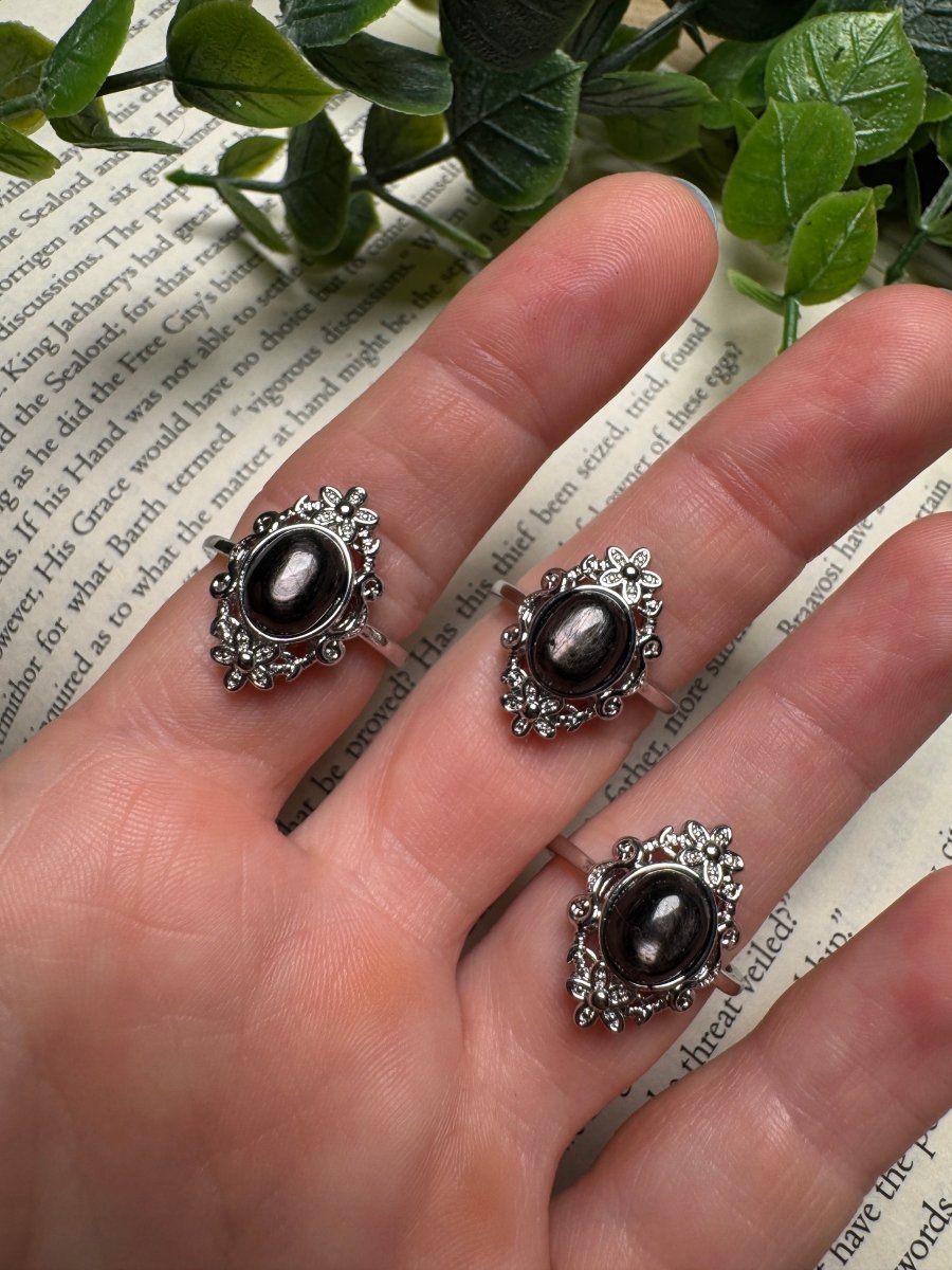 Hypersthene Adjustable Ring | Copper Ashes