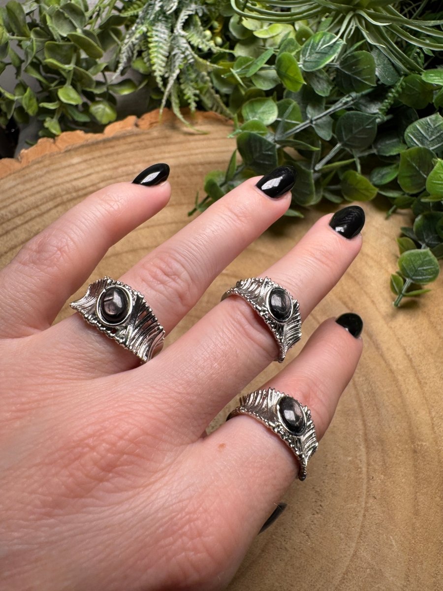Hypersthene Ring Adjustable | Copper Ashes