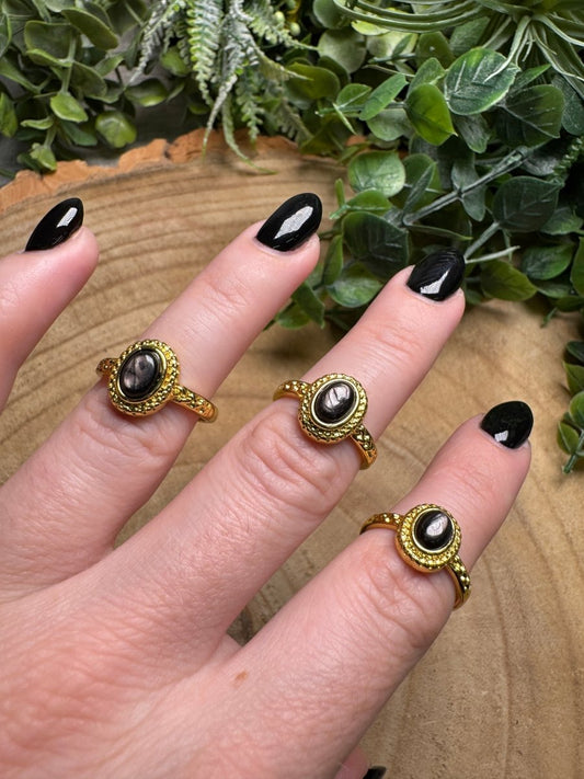 Hypersthene Ring Adjustable | Copper Ashes