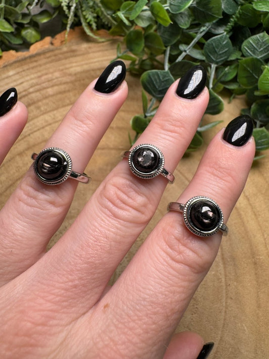 Hypersthene Ring Adjustable | Copper Ashes