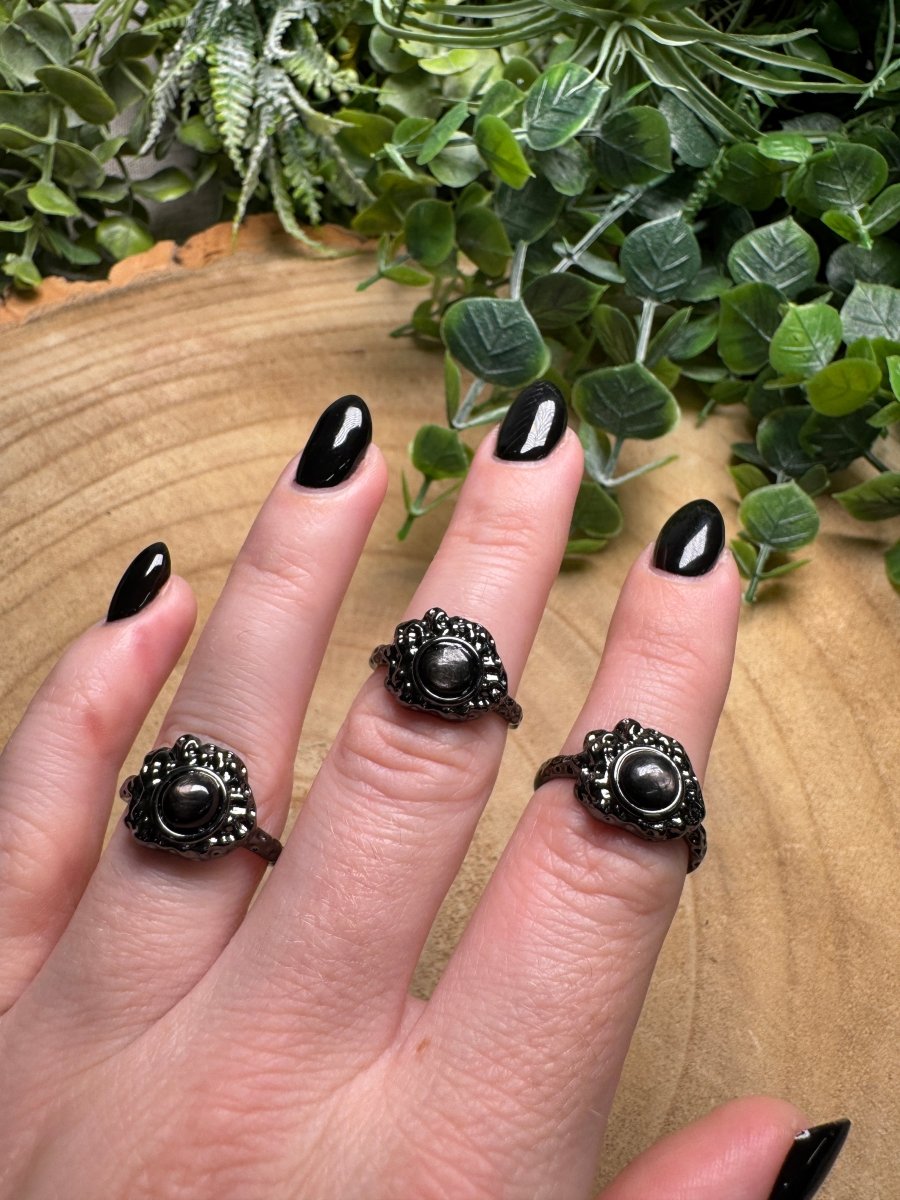 Hypersthene Ring Adjustable | Copper Ashes