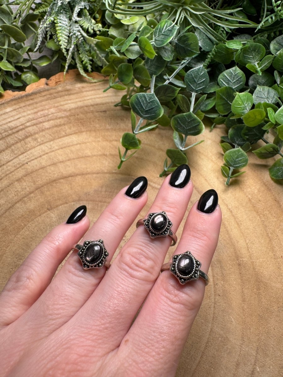 Hypersthene Ring Adjustable | Copper Ashes