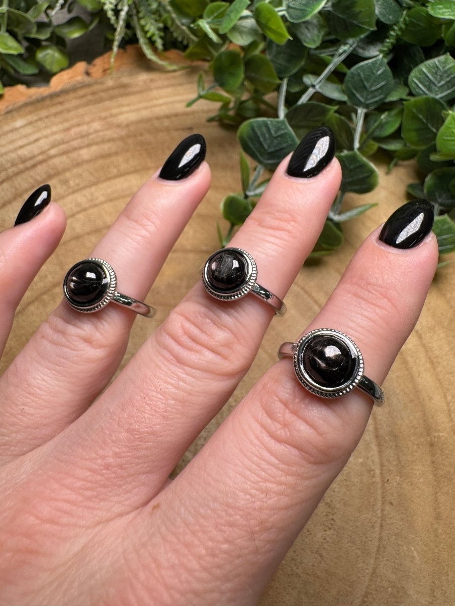 Hypersthene Ring Adjustable | Copper Ashes