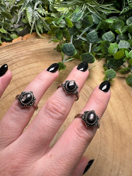 Hypersthene Ring Adjustable | Copper Ashes