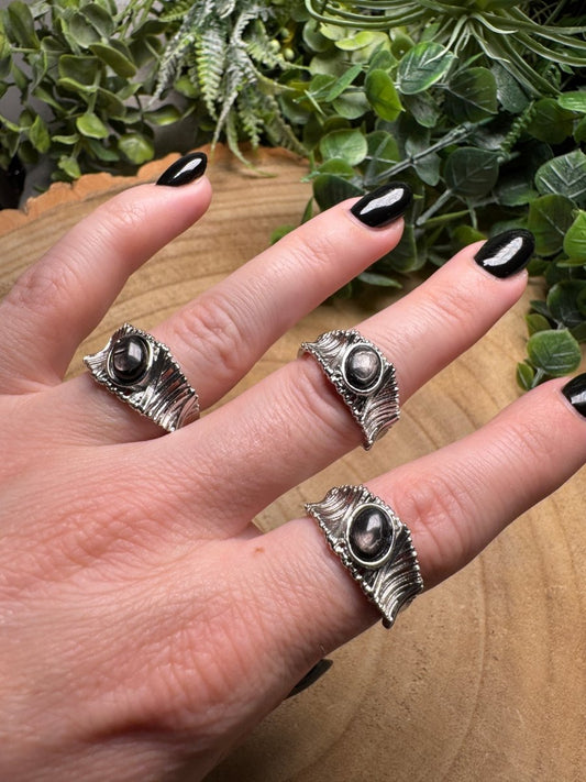Hypersthene Ring Adjustable | Copper Ashes