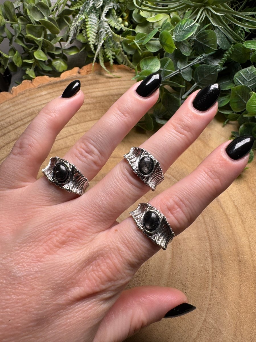 Hypersthene Ring Adjustable | Copper Ashes