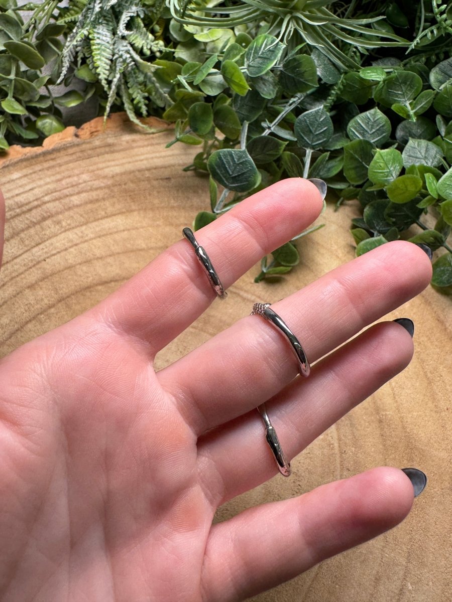 Hypersthene Snake Ring Adjustable | Copper Ashes