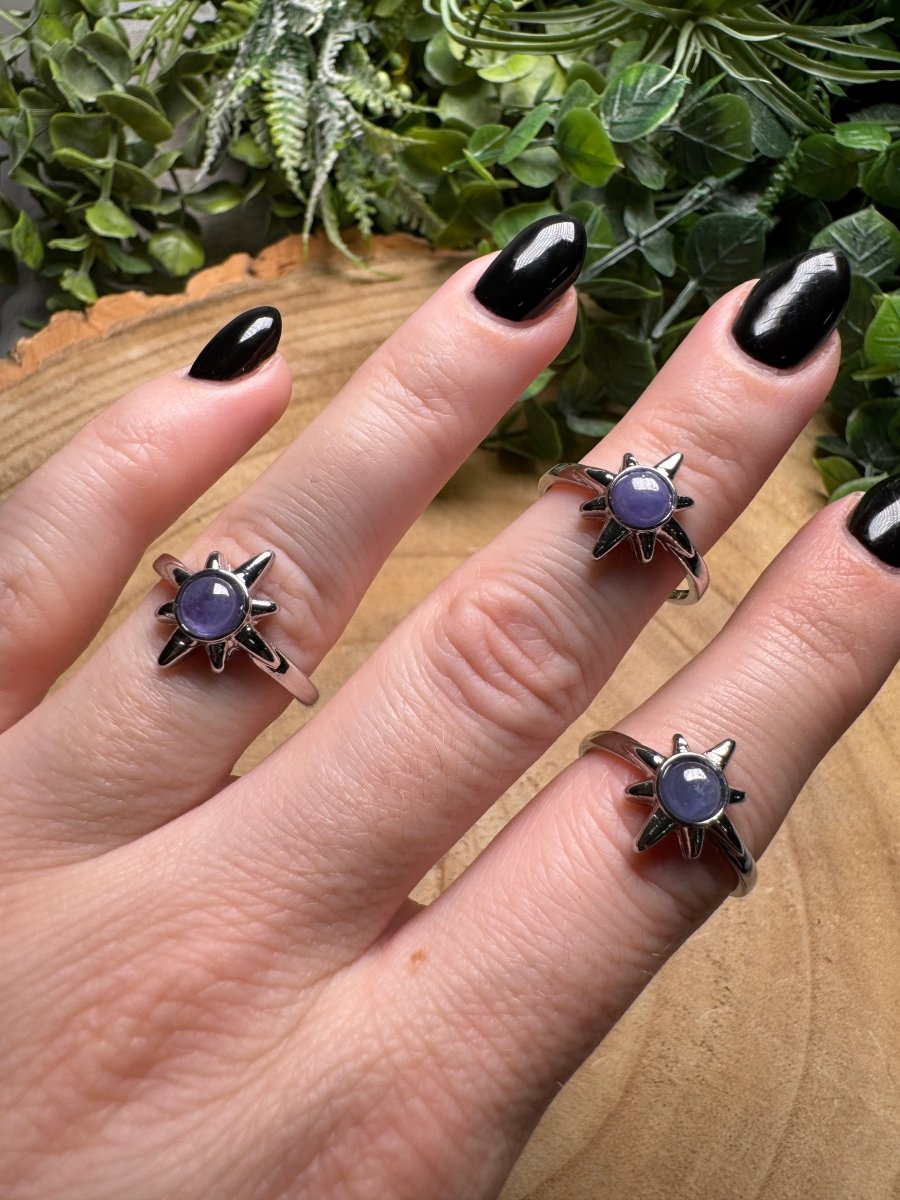 Iolite Star Ring Adjustable | Copper Ashes