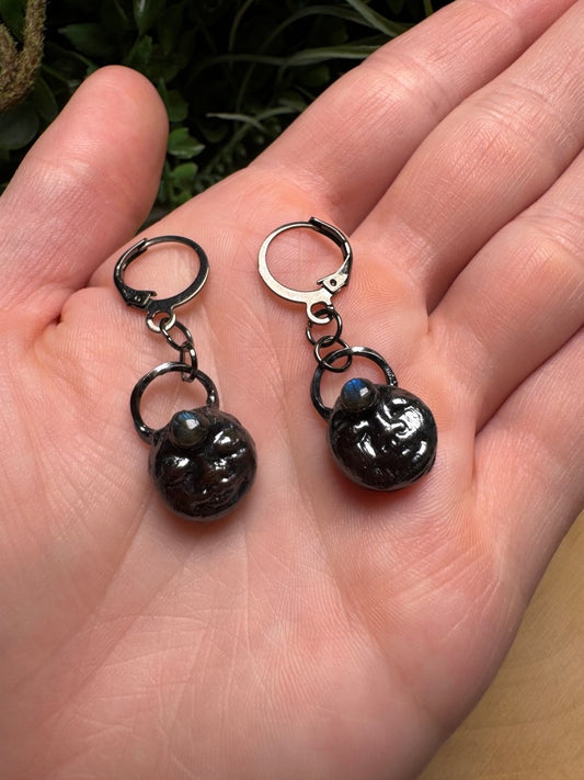 Ivy - Labradorite Goddess Earrings | Copper Ashes