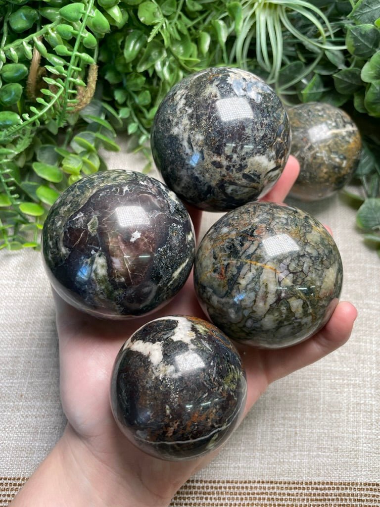 Jasper Mix Sphere | Copper Ashes
