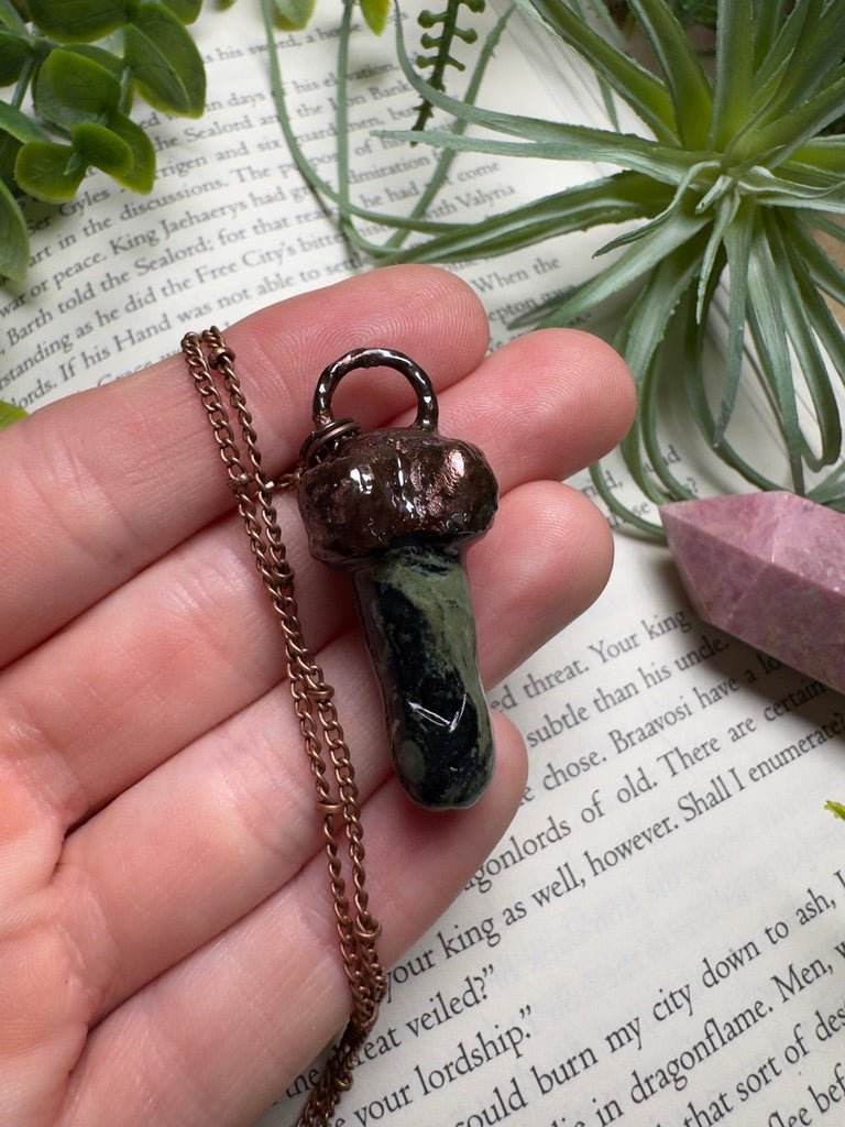 Kambaba Jasper Penis Necklace | Copper Ashes
