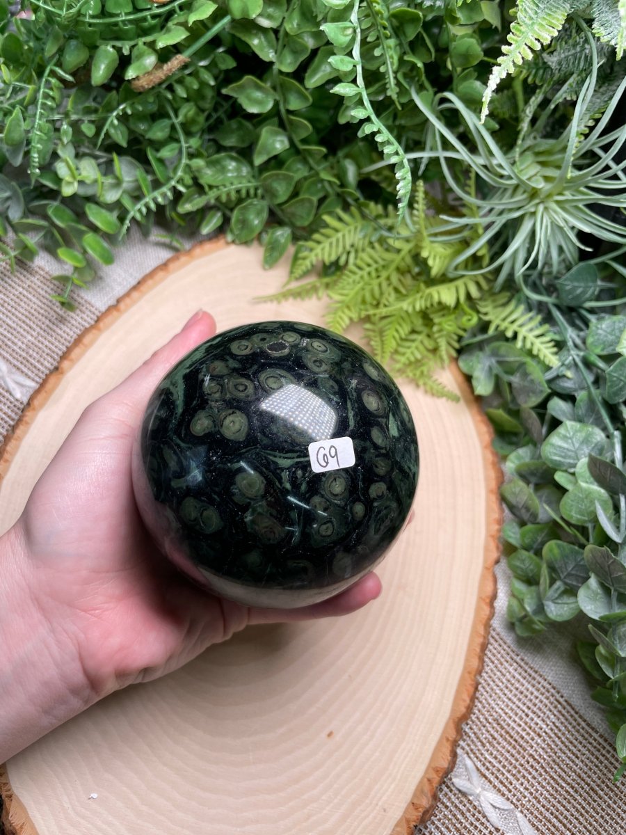 Kambaba Jasper Sphere | Copper Ashes