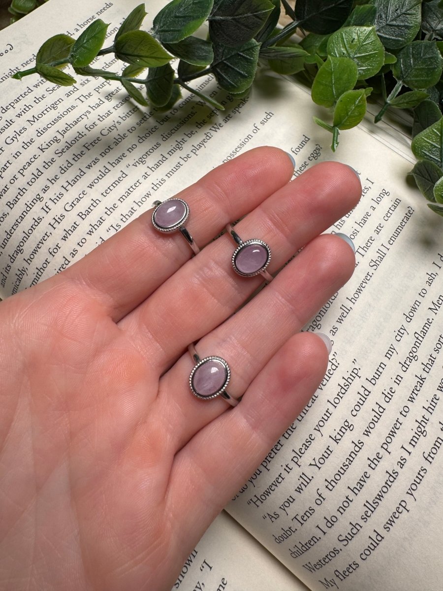 Kunzite Adjustable Ring | Copper Ashes