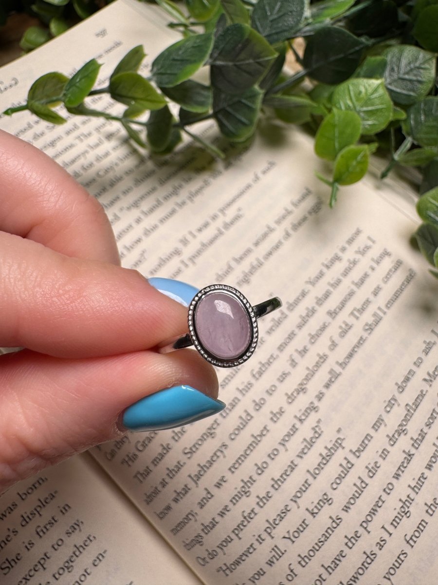 Kunzite Adjustable Ring | Copper Ashes