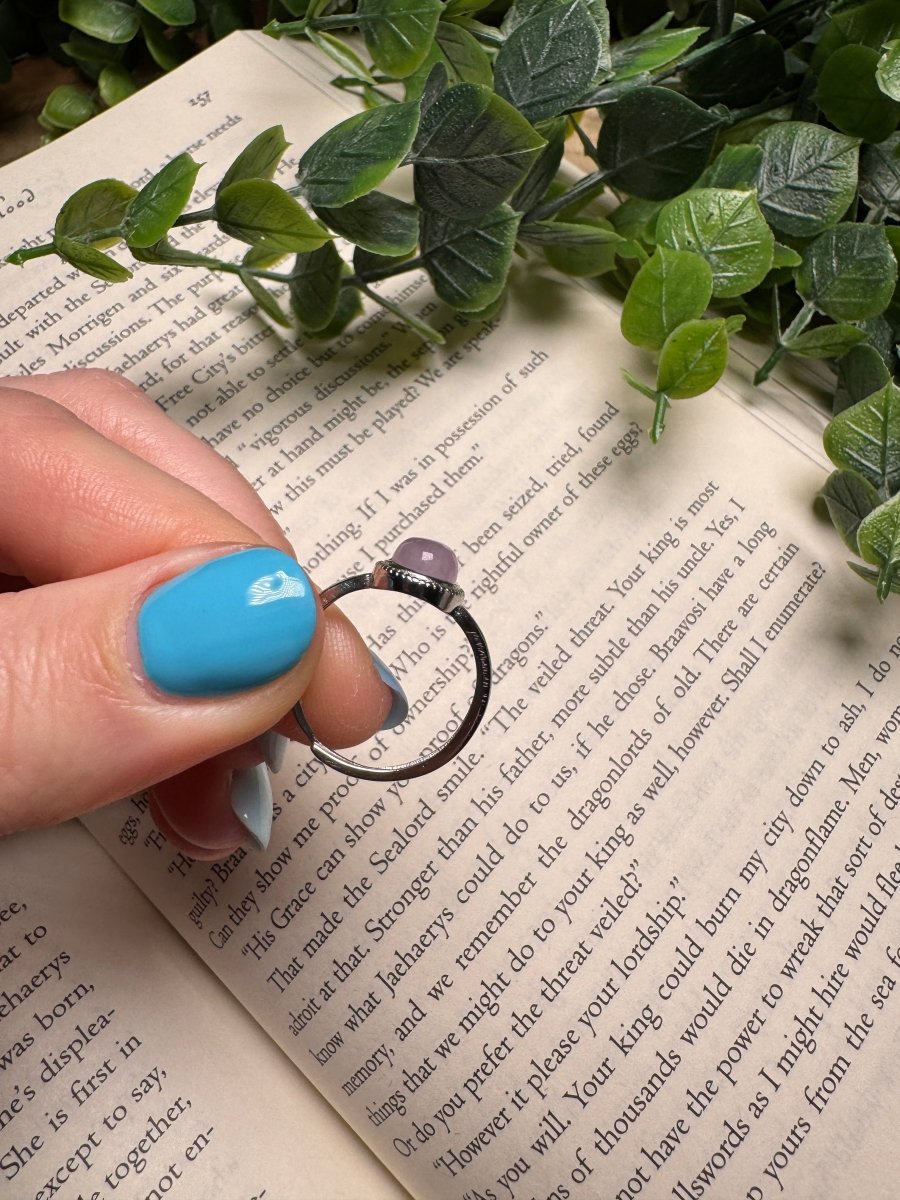 Kunzite Adjustable Ring | Copper Ashes
